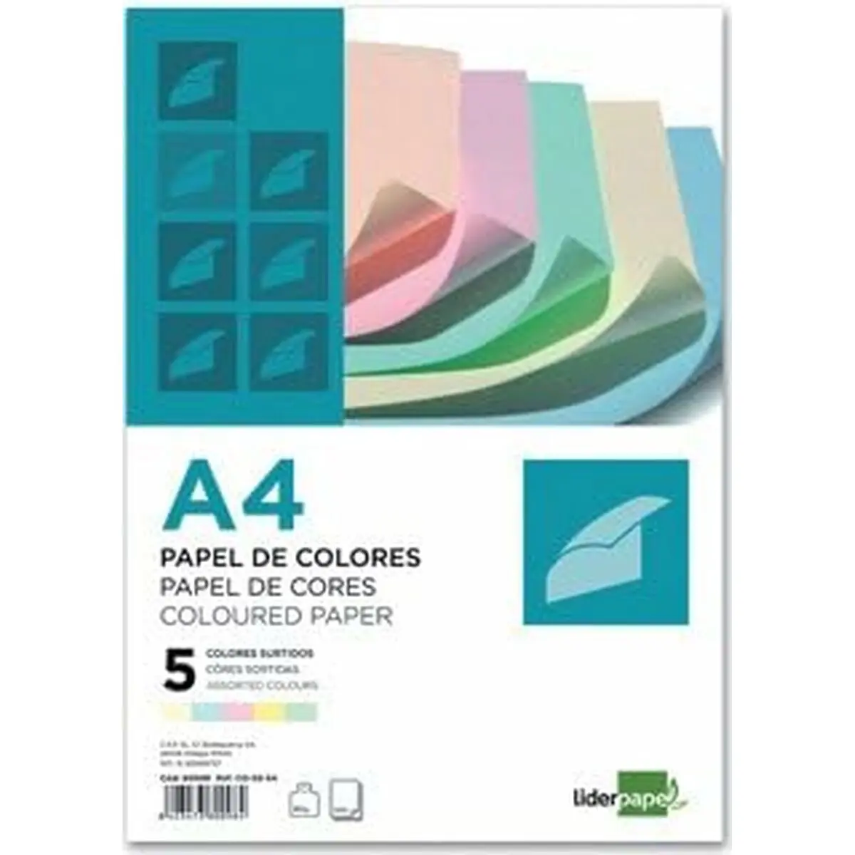 Set di Cancelleria Liderpapel PC12 Multicolore 500 Fogli