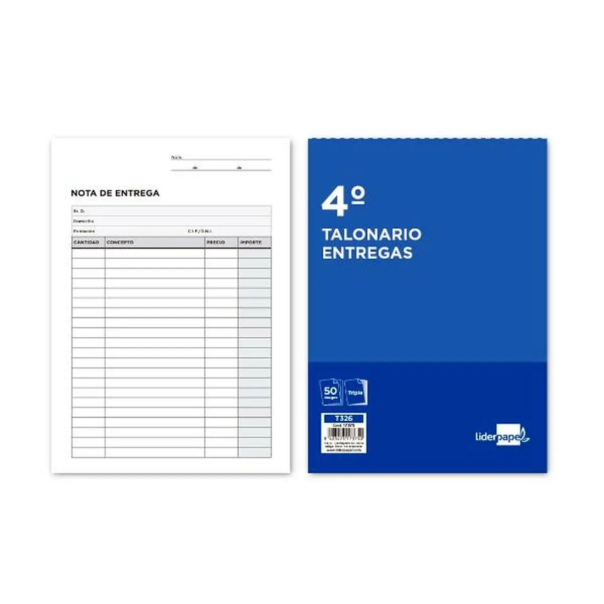 Libro delle Consegne Liderpapel T326 A4 80 Pagine