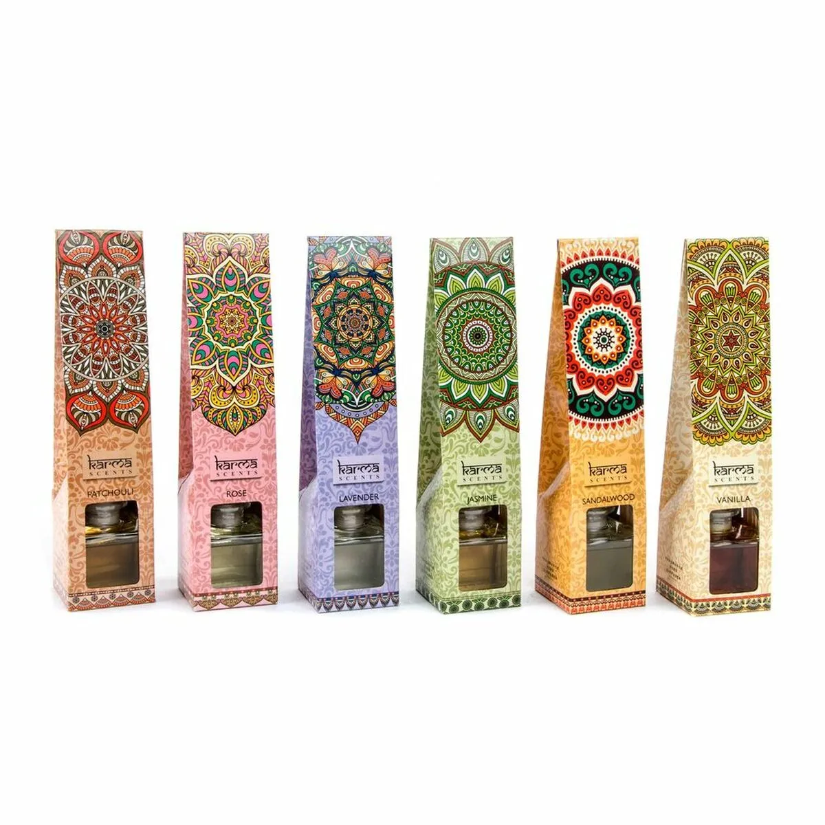 Bastoncini Profumati DKD Home Decor Mandala Naturale Indiano 60 ml (6 Pezzi)