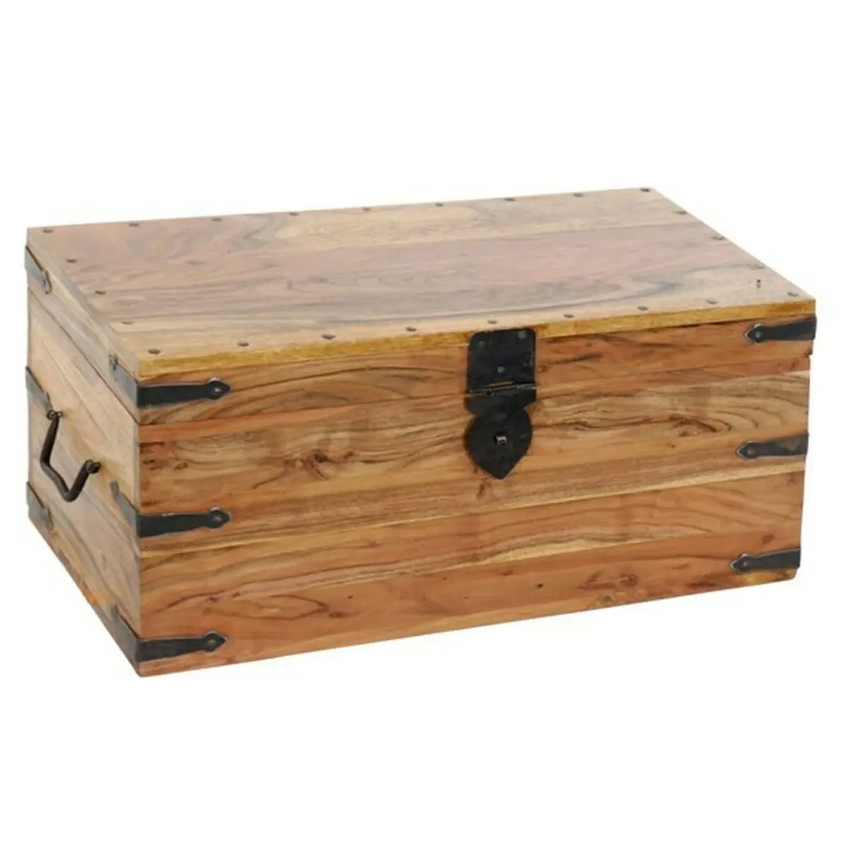 Baule DKD Home Decor Acacia 60 x 30 x 30 cm