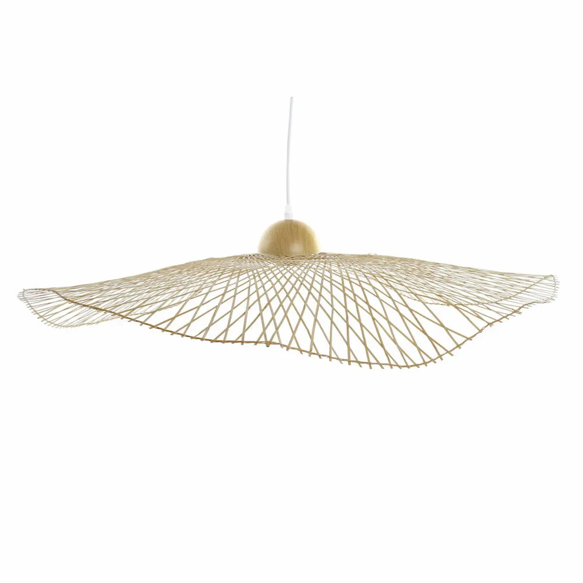 Lampadario DKD Home Decor Bambù Picture hat (88 x 88 x 17 cm)