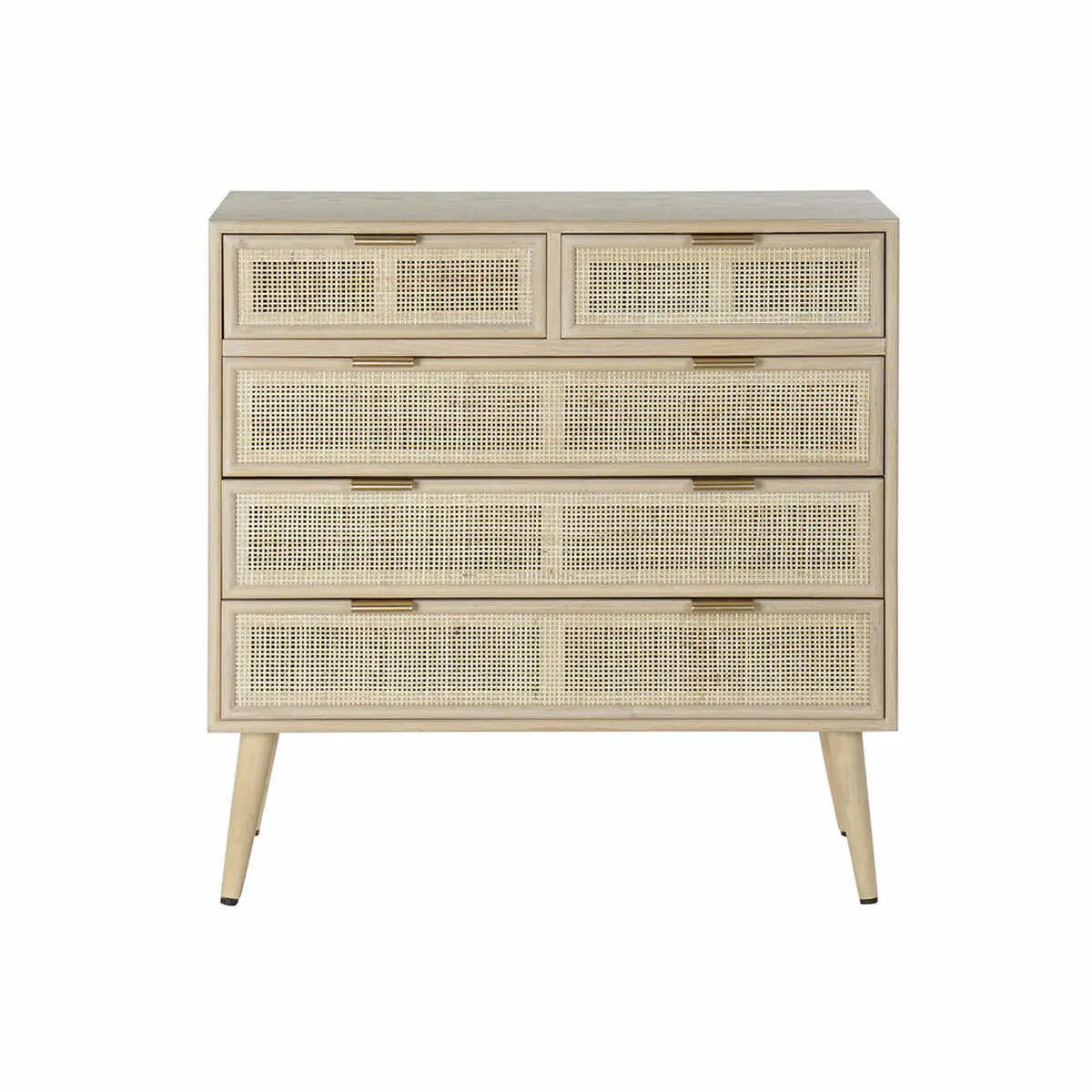 Cassettiera DKD Home Decor Naturale Legno di paulownia Legno MDF Scandi 80 x 39,5 x 81 cm