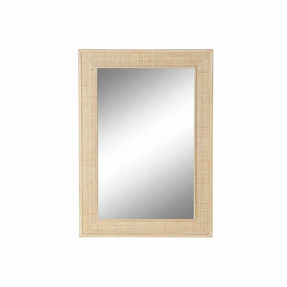 Specchio da parete DKD Home Decor Multicolore Naturale Legno Vintage Scandi 70,5 x 2,5 x 100,5 cm