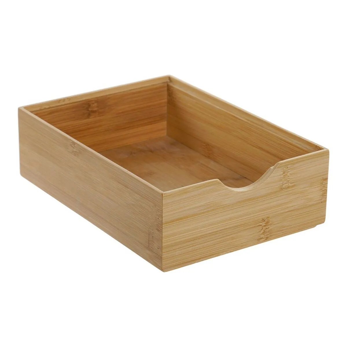 Secchio organizzatore DKD Home Decor 8424001733545 Naturale Bambù 23 x 15,2 x 6,4 cm