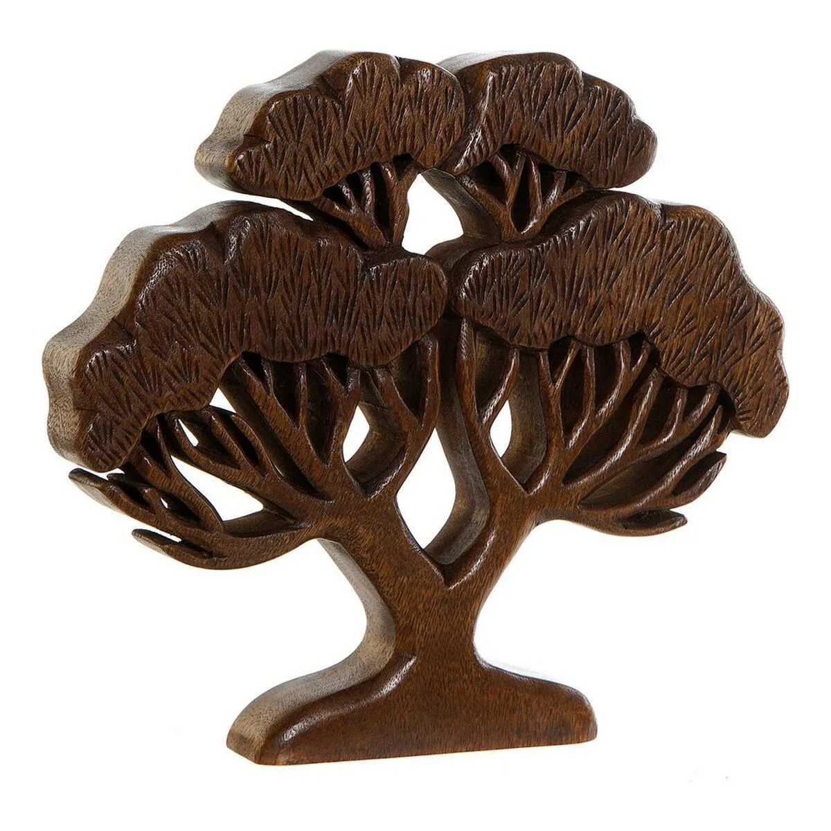 Statua Decorativa DKD Home Decor Legno di acacia Albero (1 pcs) (35 x 4 x 31 cm)