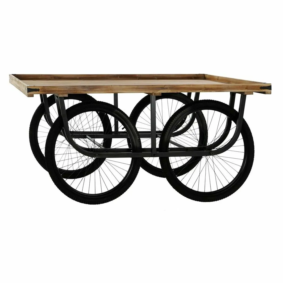 Carrello DKD Home Decor Nero Ferro Brad (160 x 80 x 75 cm)