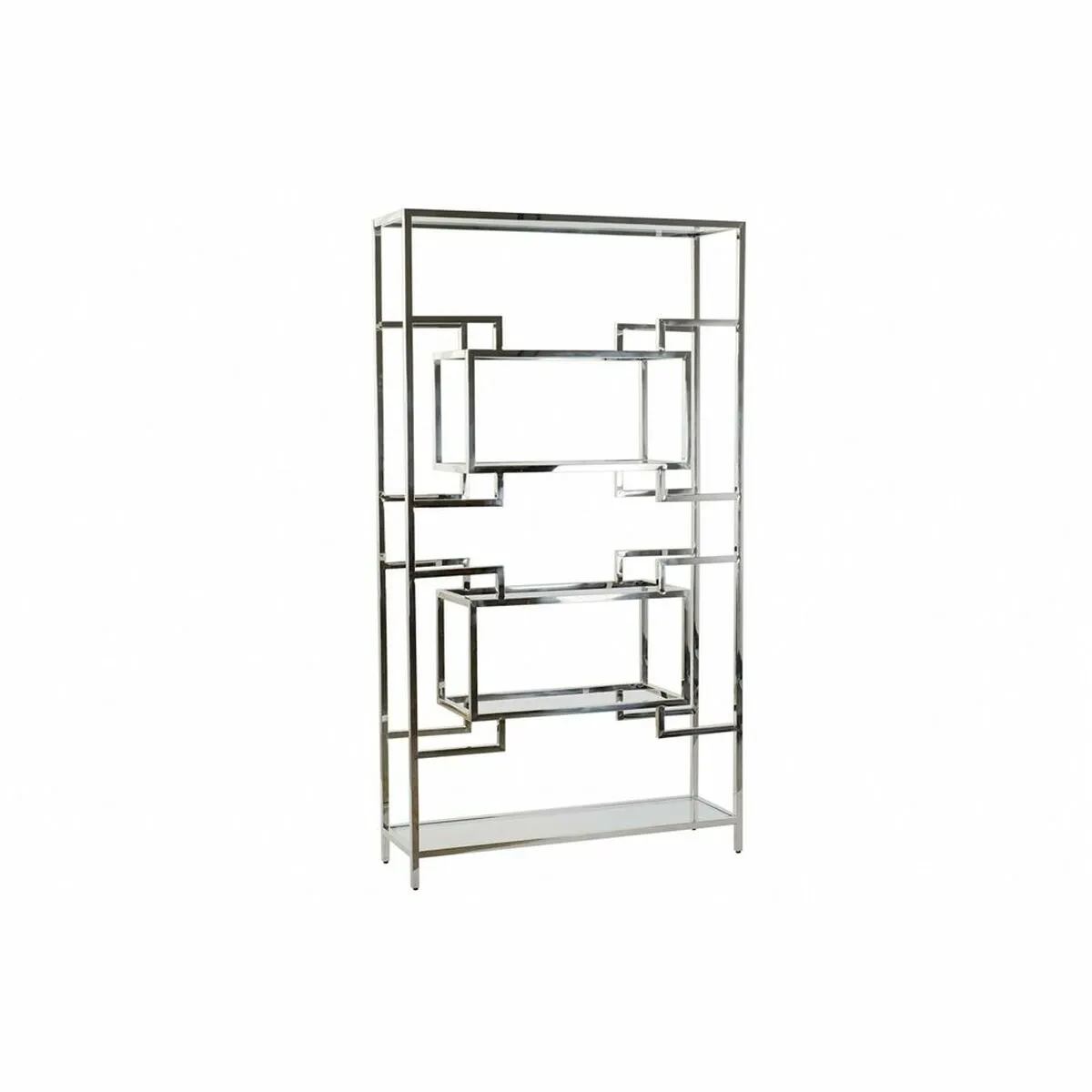 Scaffale DKD Home Decor Argentato Metallo Cristallo Acciaio 100 x 29 x 180,5 cm