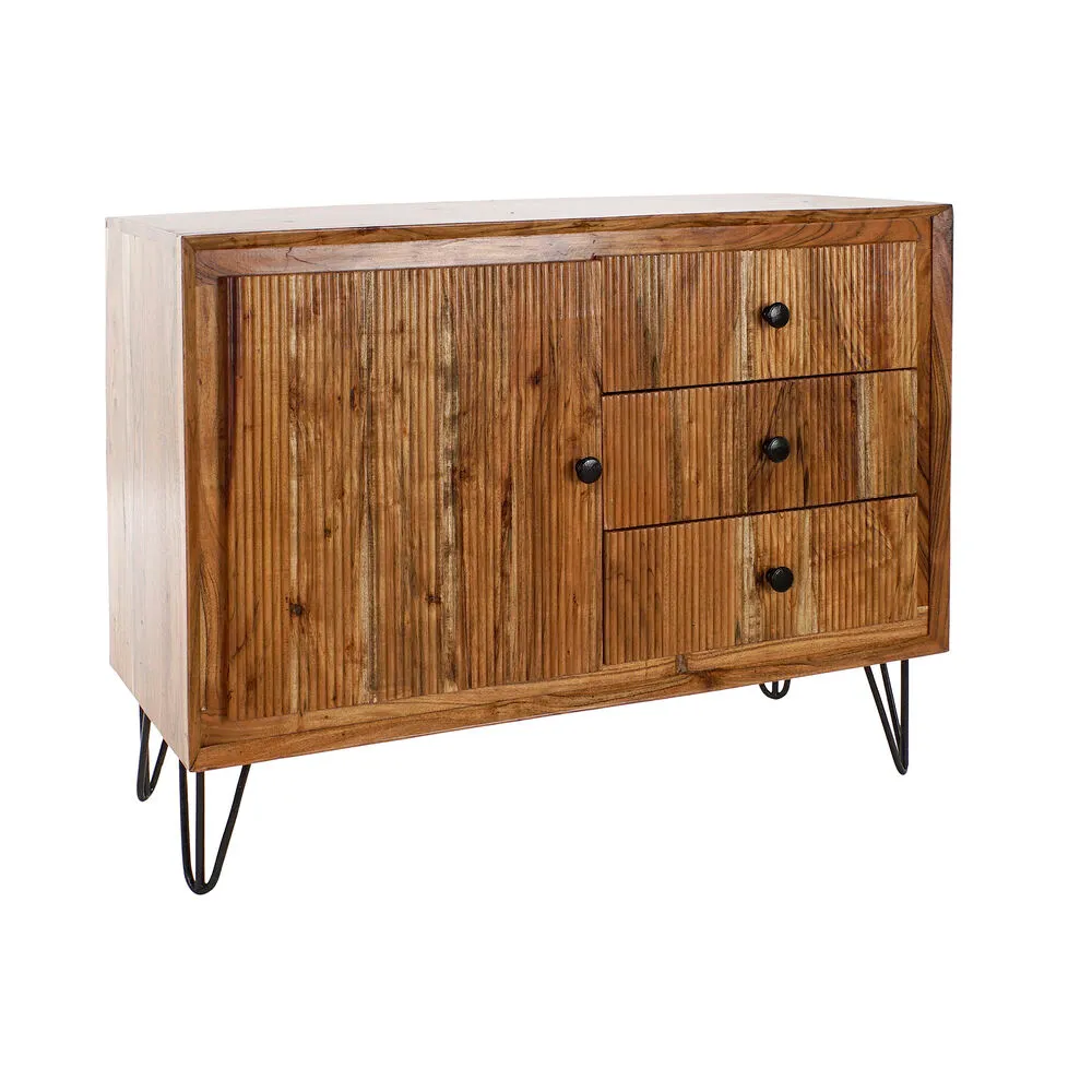 Credenza DKD Home Decor   100 x 40 x 77 cm Nero Marrone Acacia