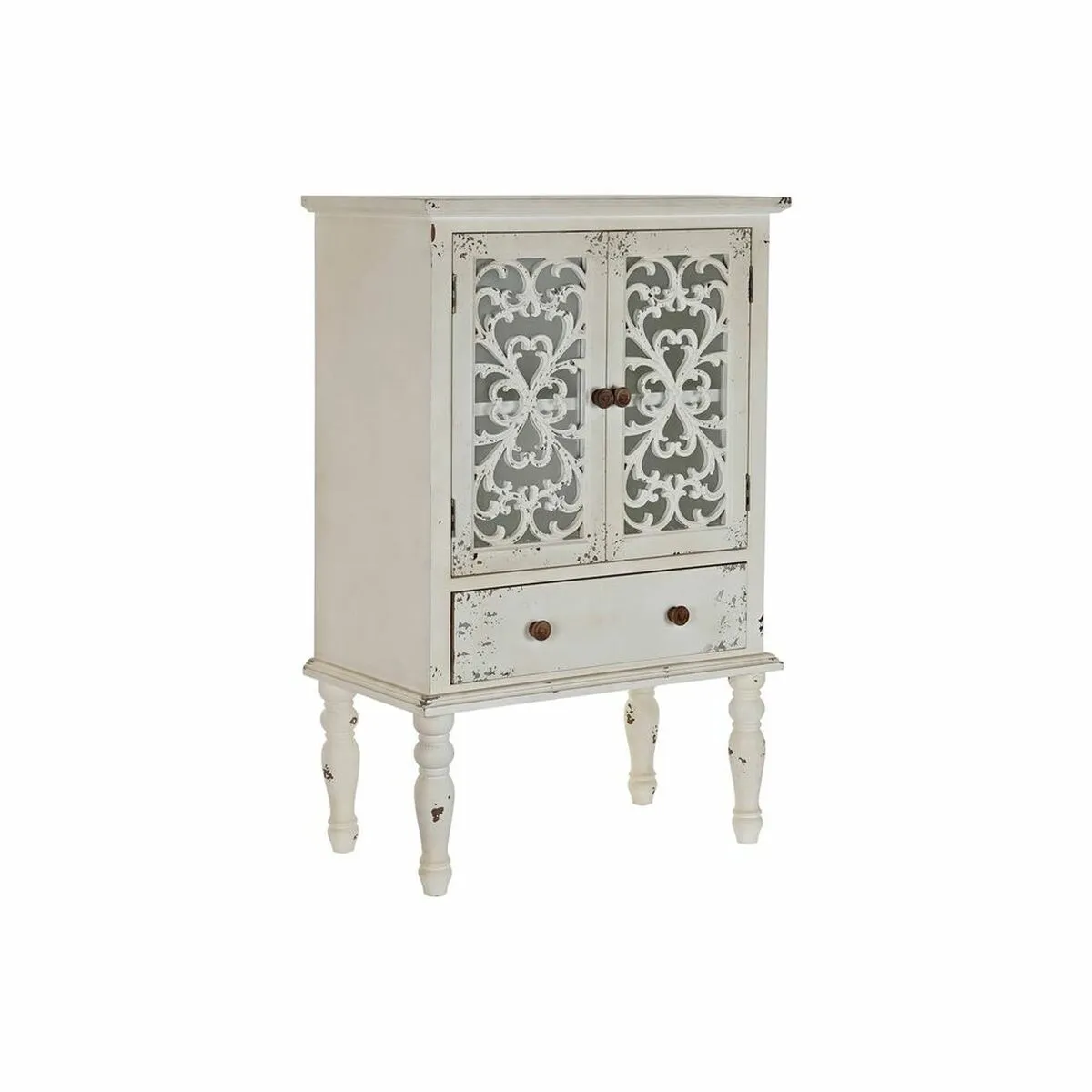 Credenza DKD Home Decor Cristallo Abete Bianco 71 x 40 x 111 cm