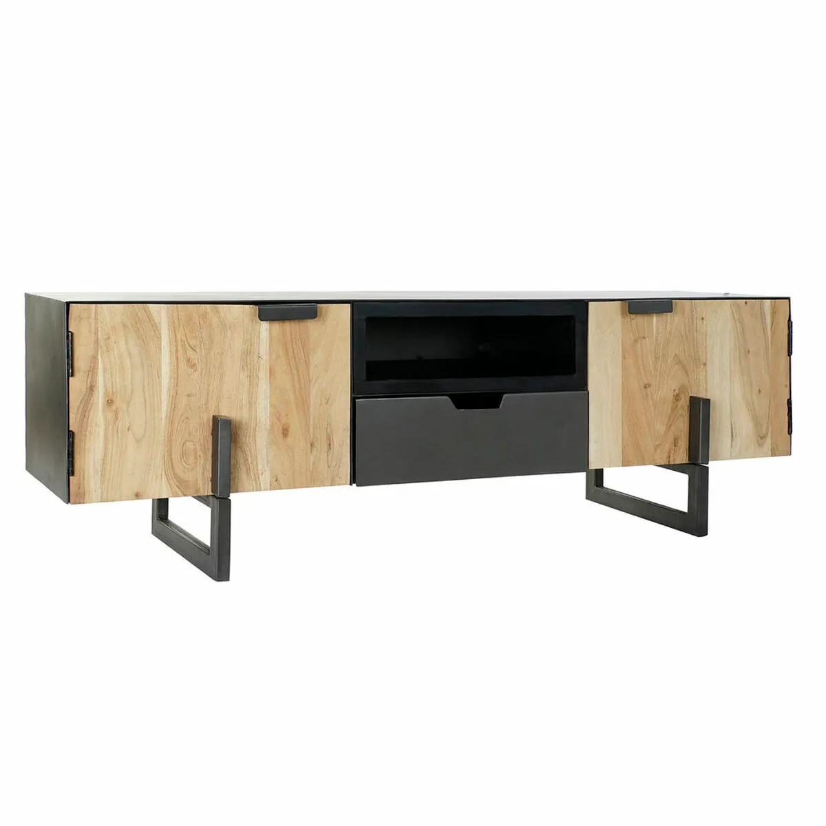 Mobile TV DKD Home Decor Nero Metallo Acacia (165 x 40 x 50 cm)