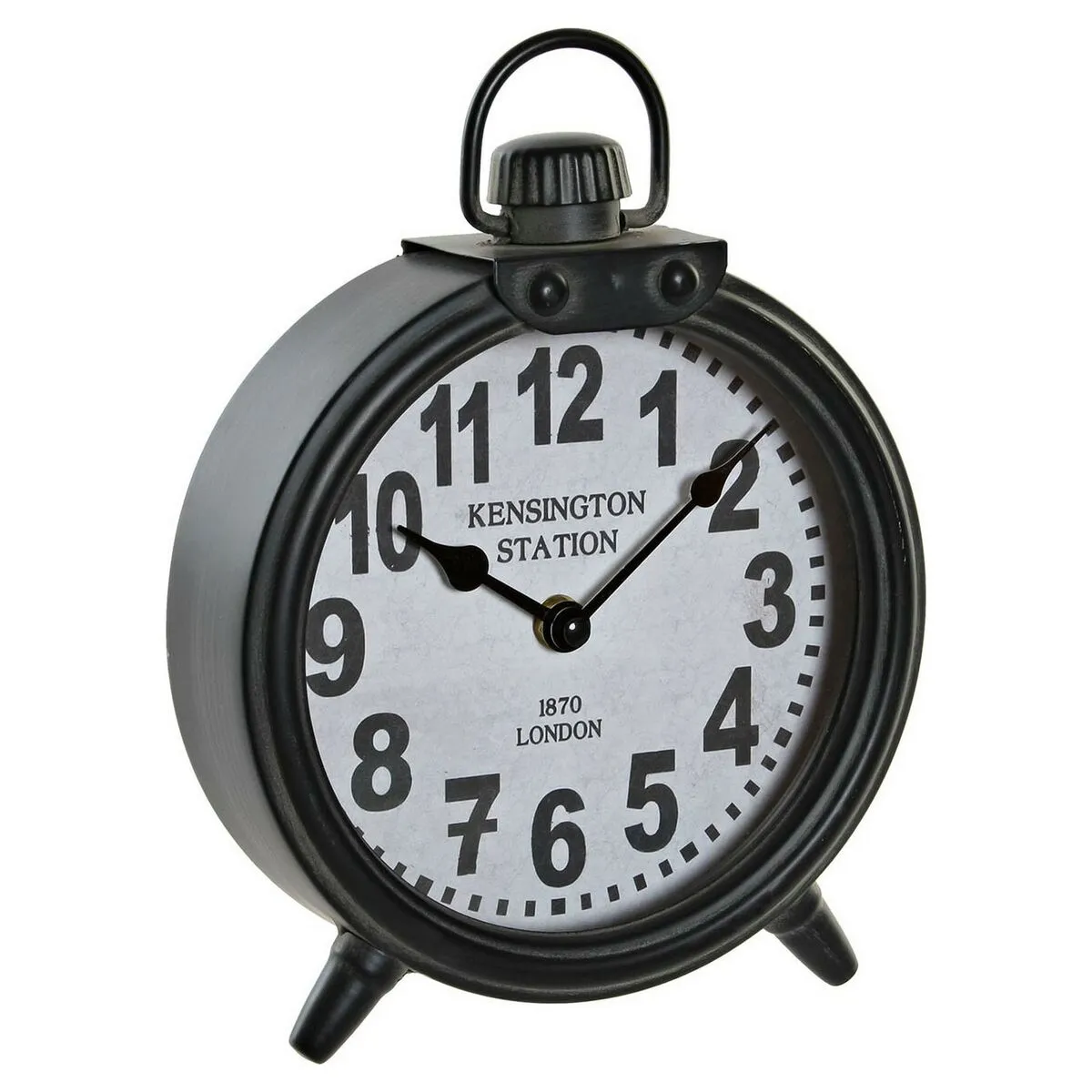 Orologio da Tavolo DKD Home Decor Grigio scuro Ferro 18,5 x 5,5 x 26 cm