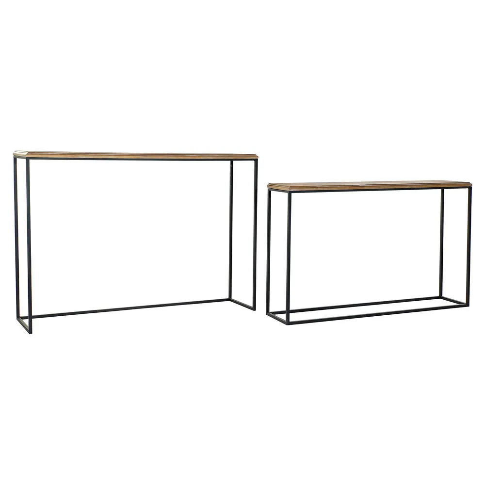 Ingresso DKD Home Decor Metallo Brad (2 pcs) (110 x 25 x 68 cm) (120 x 30 x 85 cm)