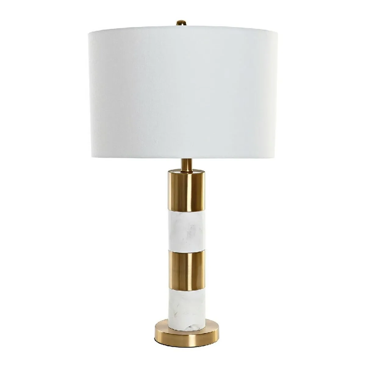 Lampada da tavolo DKD Home Decor LA-180680 Dorato Metallo Bianco Marmo 220 V 38 x 38 x 69 cm 60 W