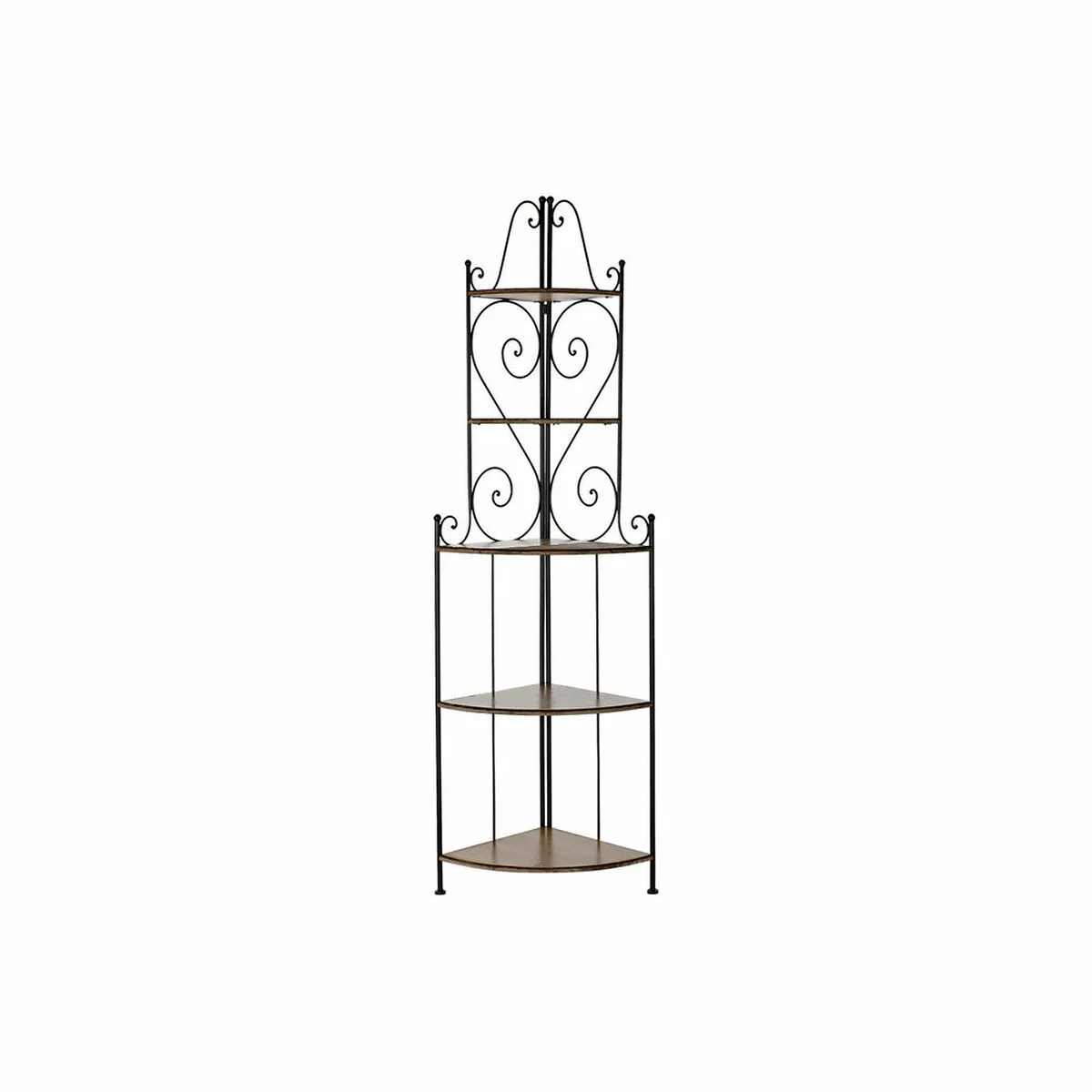 Scaffale DKD Home Decor Marrone Nero Abete Forjare 63 x 45 x 205 cm (1)