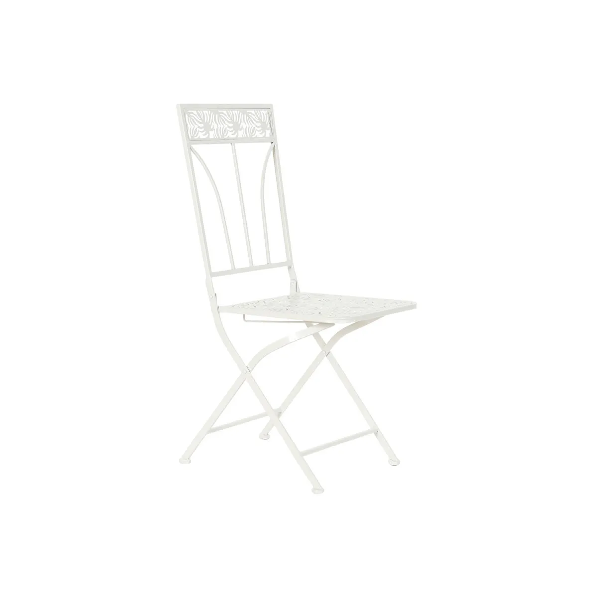 Sedia da giardino DKD Home Decor Bianco Metallo 40 x 48 x 93 cm