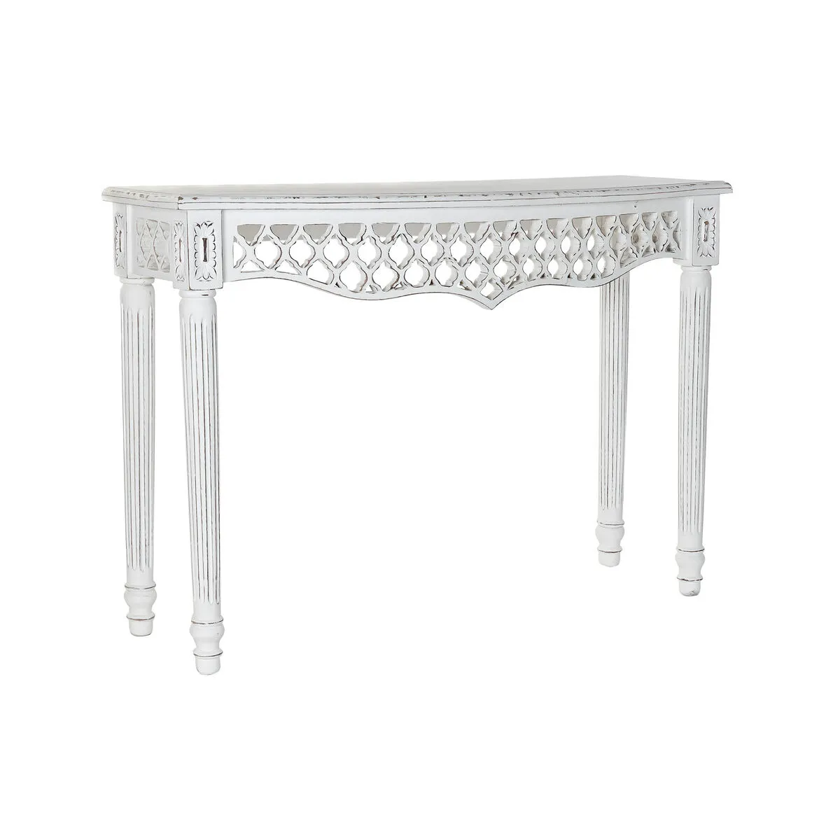 Ingresso DKD Home Decor Bianco Legno di mango 108 x 38 x 77 cm