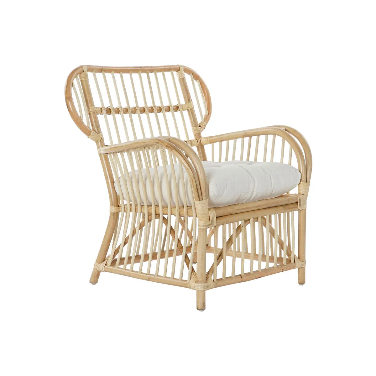 Poltrona DKD Home Decor 8424001826964 Naturale Rattan (86 x 65 x 95 cm)