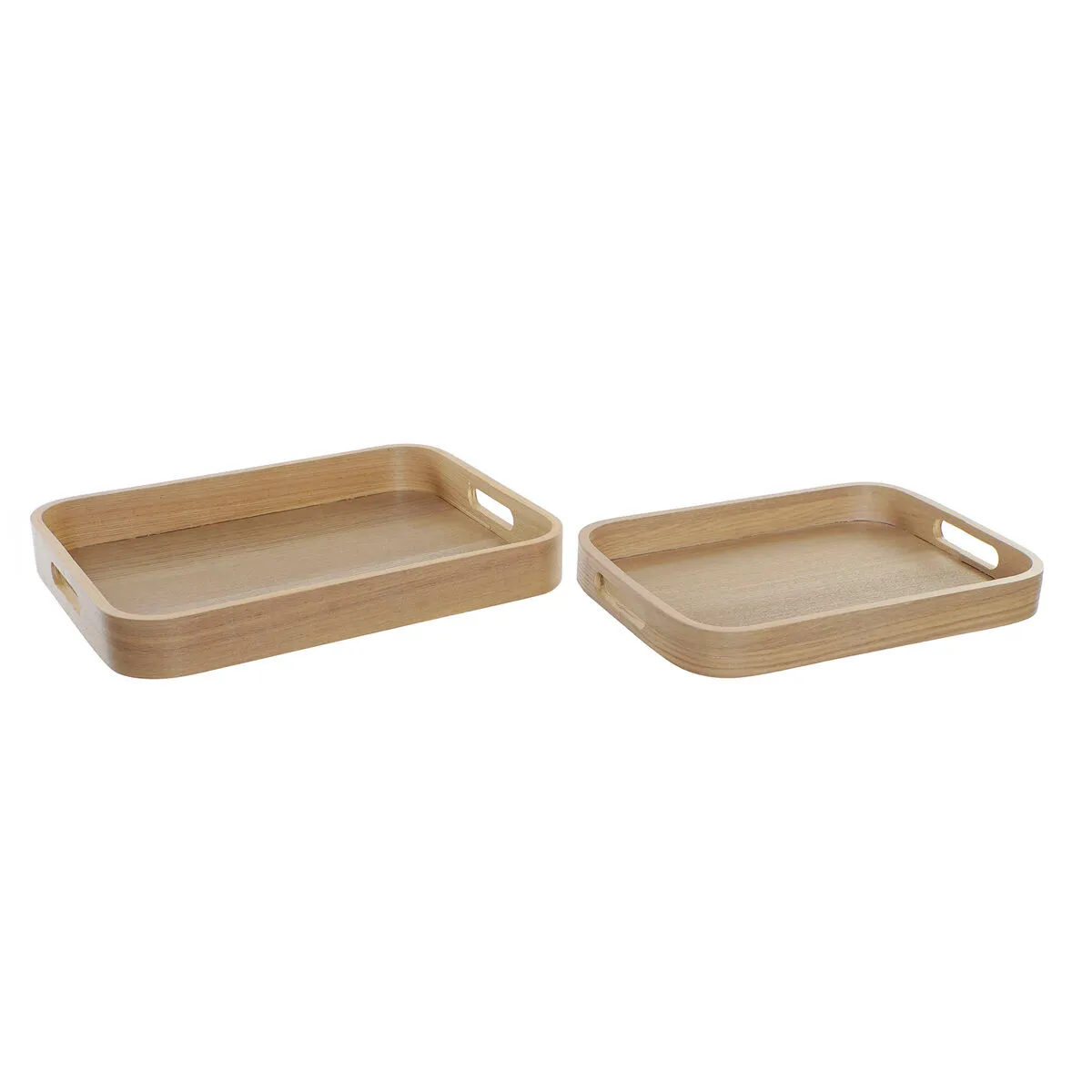 Vassoio per aperitivi DKD Home Decor Naturale Scandinavo 40 x 30 x 5,5 cm (2 Unità)