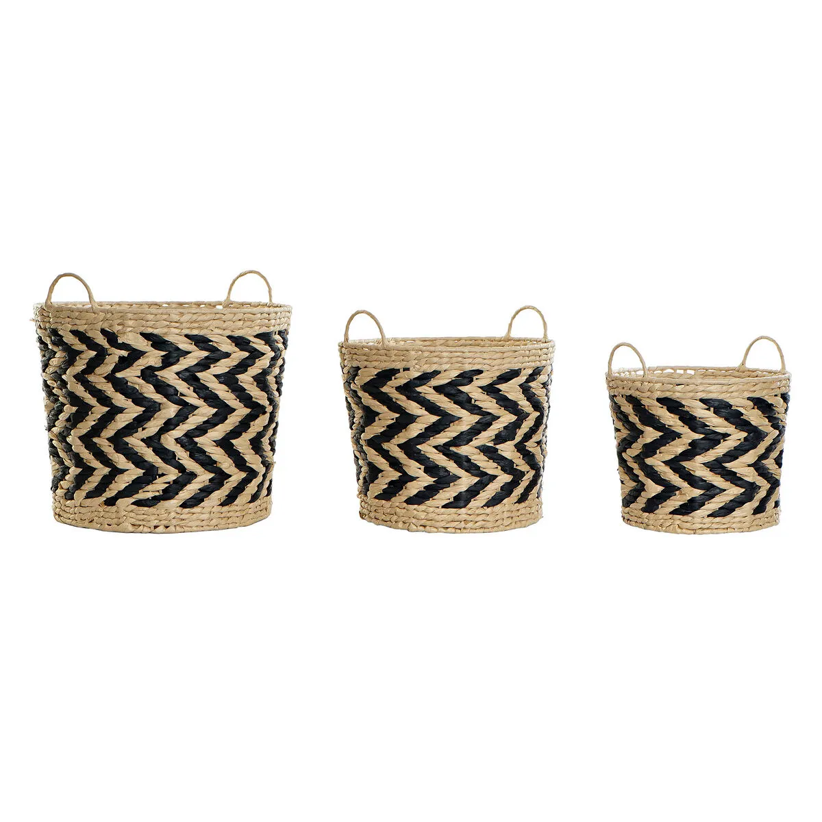 Set di Cestini DKD Home Decor Fibra (40 x 40 x 35 cm)