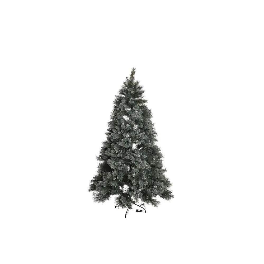 Albero di Natale DKD Home Decor Verde PVC Plastica Nevoso 100 x 100 x 150 cm