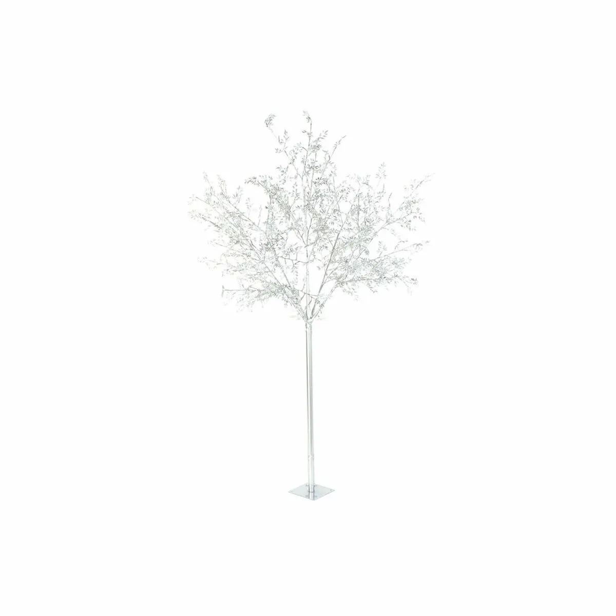 Albero di Natale DKD Home Decor Bianco Argentato Metallo Plastica 120 x 120 x 220 cm