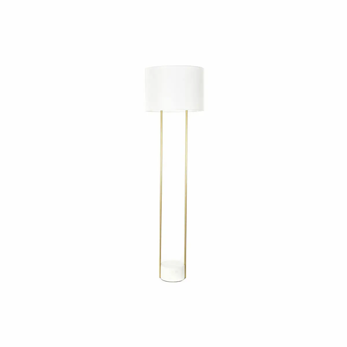 Lampada da Terra DKD Home Decor Bianco Dorato Metallo Marmo 50 W 220 V 48 x 48 x 170 cm