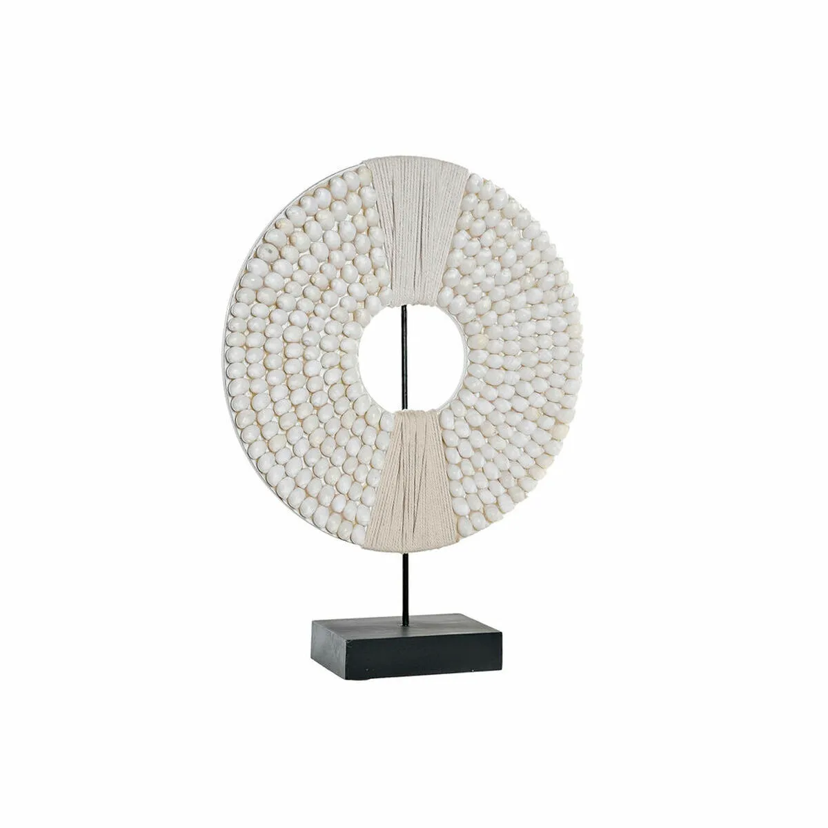 Statua Decorativa DKD Home Decor Ferro Cerchi Conchiglie (40 x 11 x 53 cm)