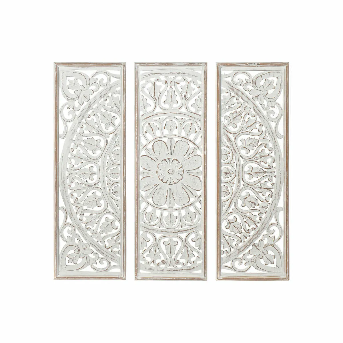 Decorazione da Parete DKD Home Decor Mandala Legno MDF (120.5 x 2 x 121.5 cm)