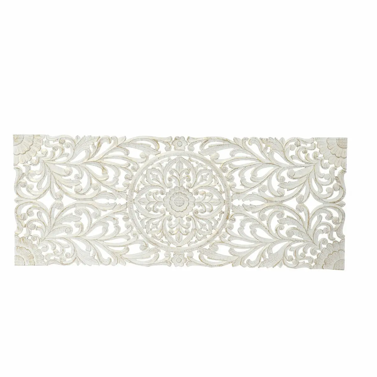 Testiera del Letto DKD Home Decor Bianco Dorato Legno Legno MDF 151 x 2 x 60 cm