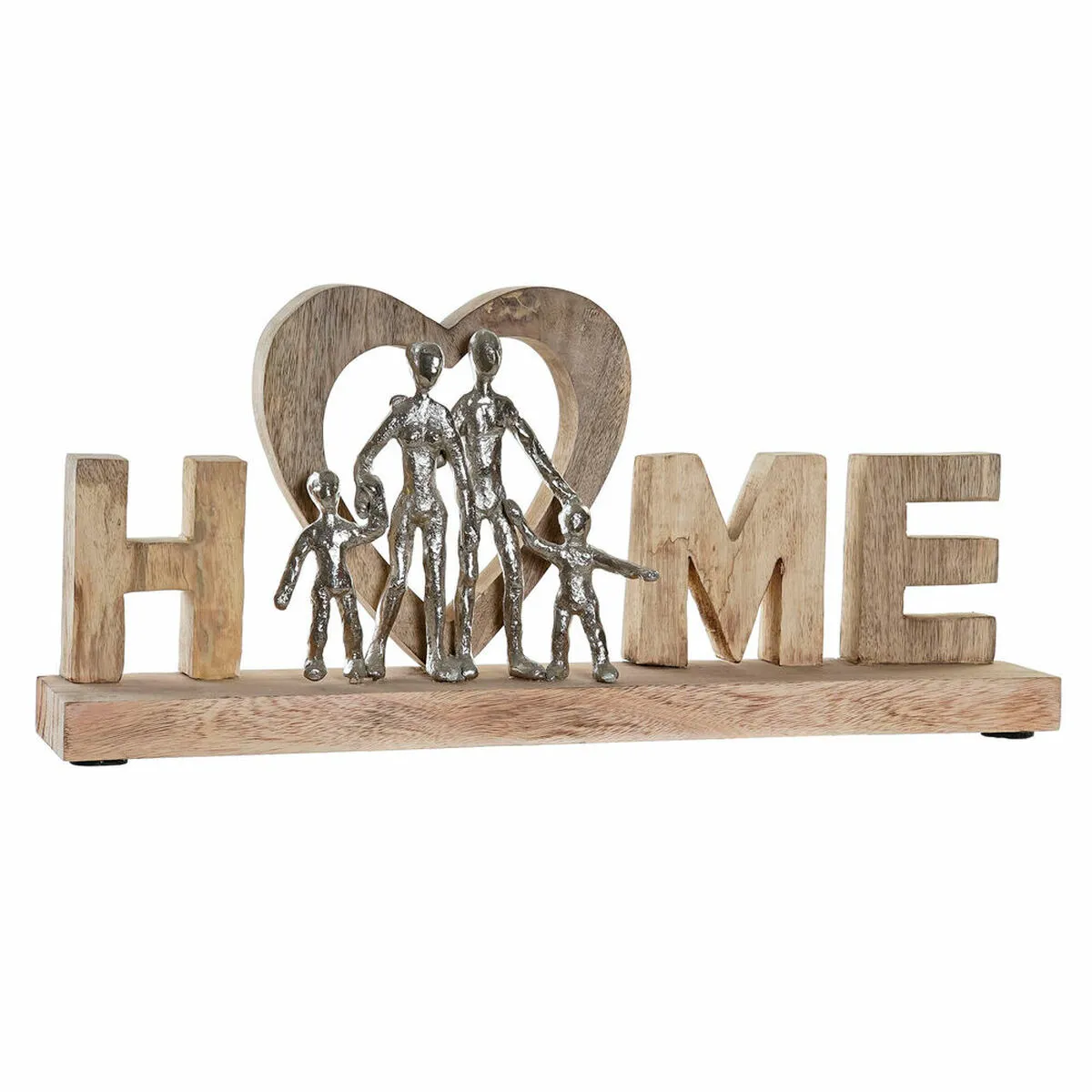 Statua Decorativa DKD Home Decor Home Argentato Alluminio (48 x 7,5 x 21 cm)