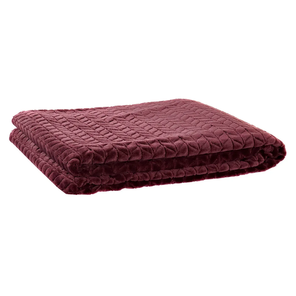 Coperta DKD Home Decor Frecce 150 x 200 x 2 cm Malva Di base