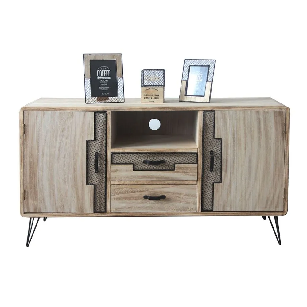 Credenza DKD Home Decor Metallo Legno di  paulownia (120 x 41 x 65 cm)