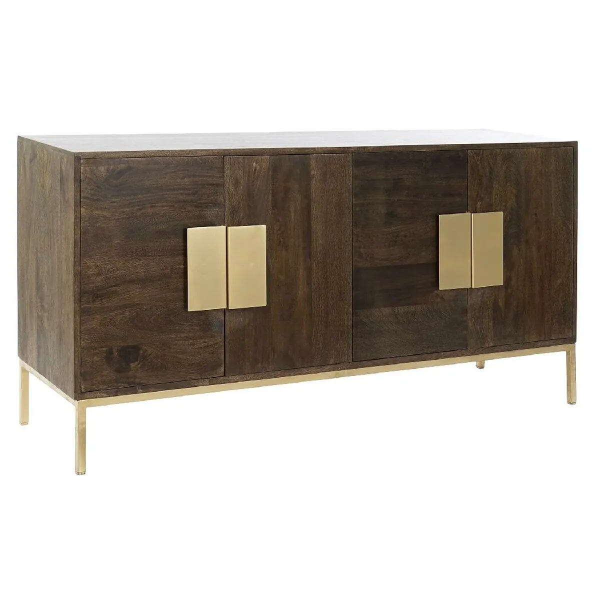 Credenza DKD Home Decor Marrone Metallo Legno di mango 147 x 43 x 75 cm