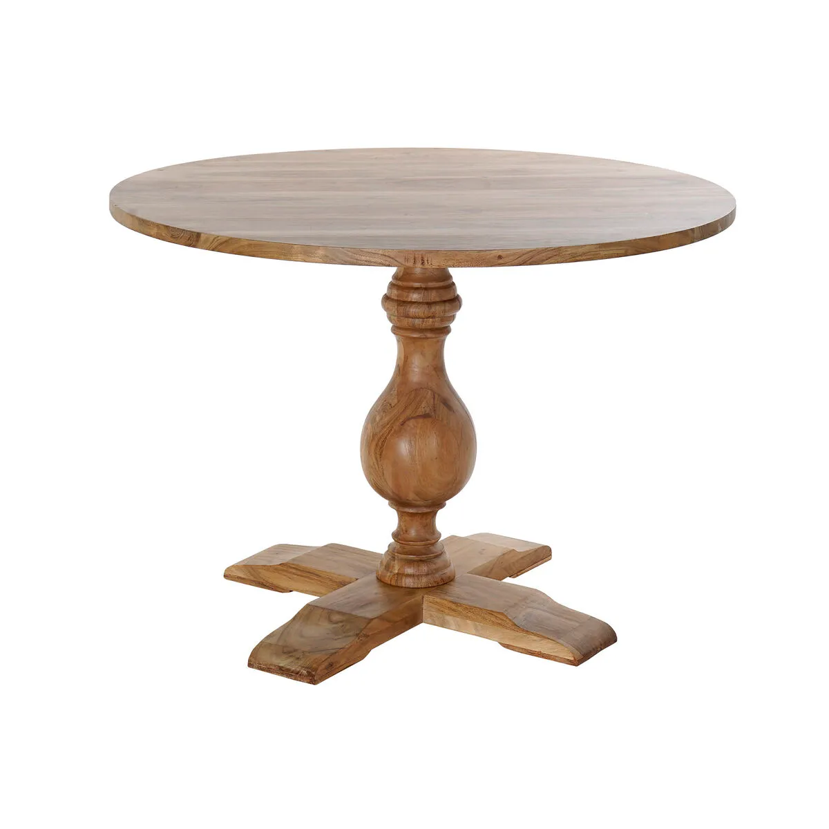 Tavolo da Pranzo DKD Home Decor Marrone Legno Legno di acacia 130 x 130 x 75 cm