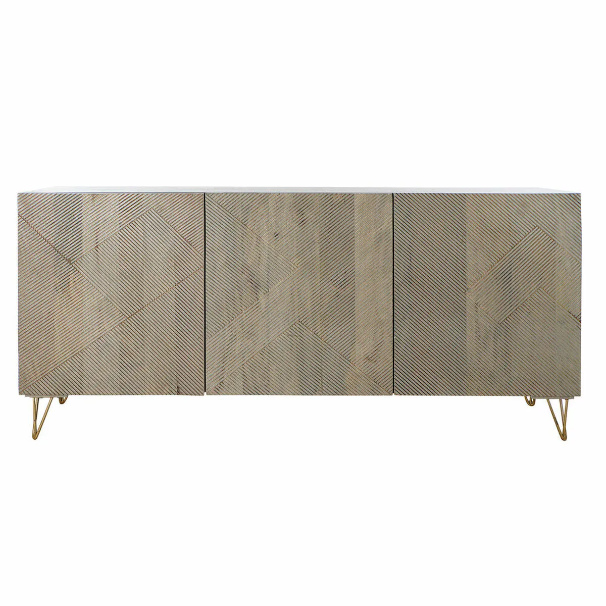 Credenza DKD Home Decor Metallo Legno di mango (160 x 45 x 75 cm)