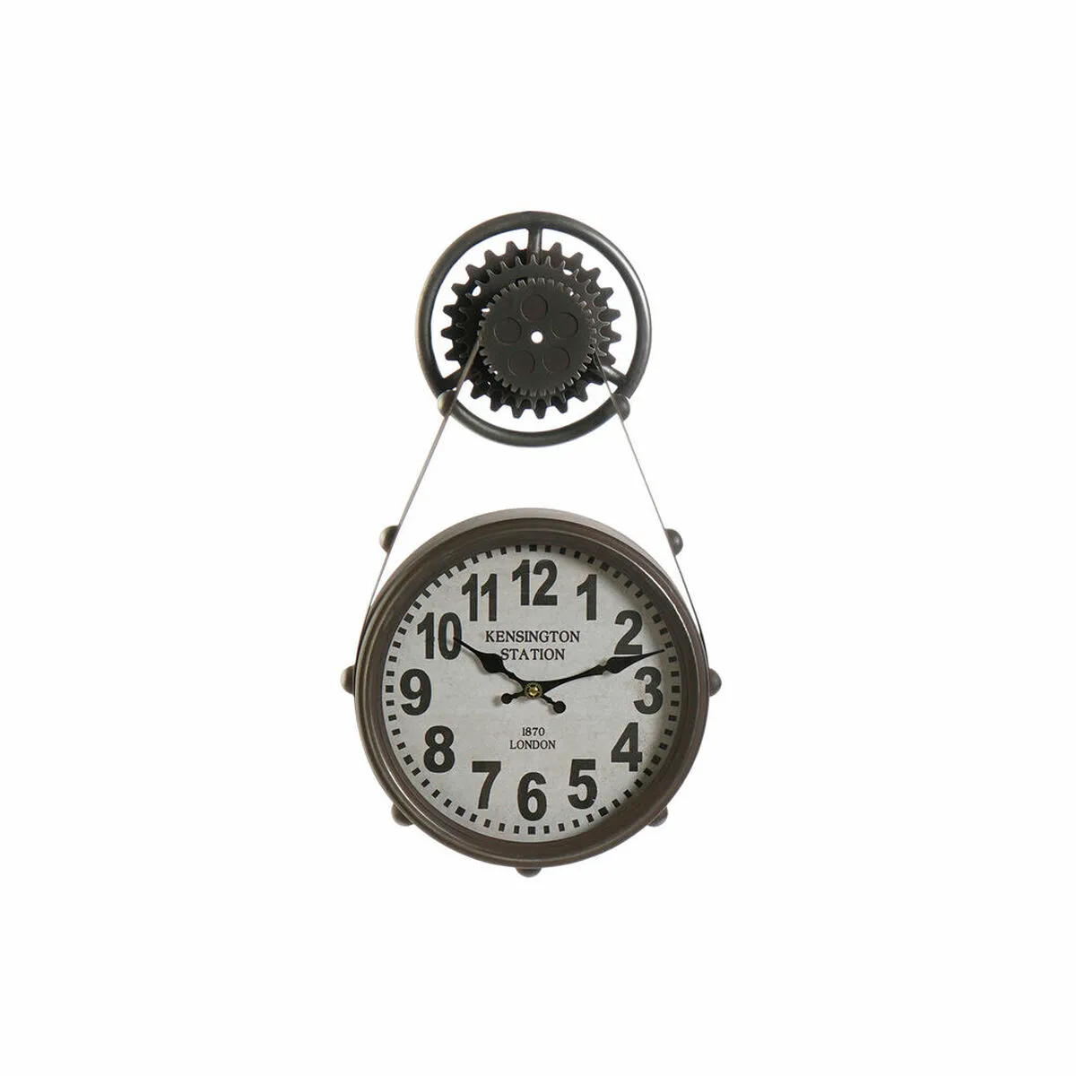 Orologio da Parete DKD Home Decor Cristallo Nero Ferro (33 x 8 x 58 cm)