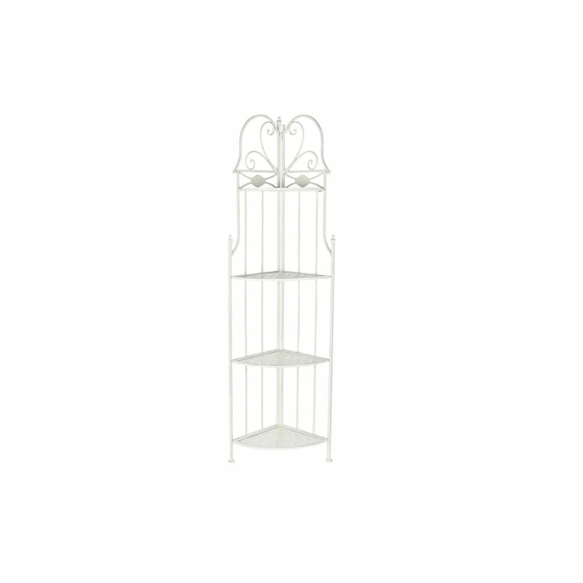 Scaffale DKD Home Decor Bianco Metallo 4 Mensole (50 x 35 x 161 cm) (50 x 35 x 161 cm)