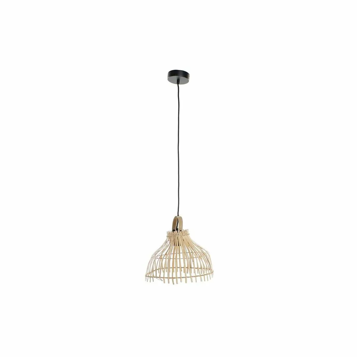 Lampadario DKD Home Decor Marrone Multicolore Metallo vimini 50 W Città 220 V 30 x 30 x 29 cm