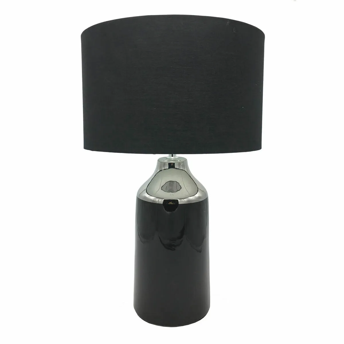 Lampada da tavolo DKD Home Decor Nero Multicolore Argentato Metallo Gres 50 W 220 V 32 x 32 x 52 cm