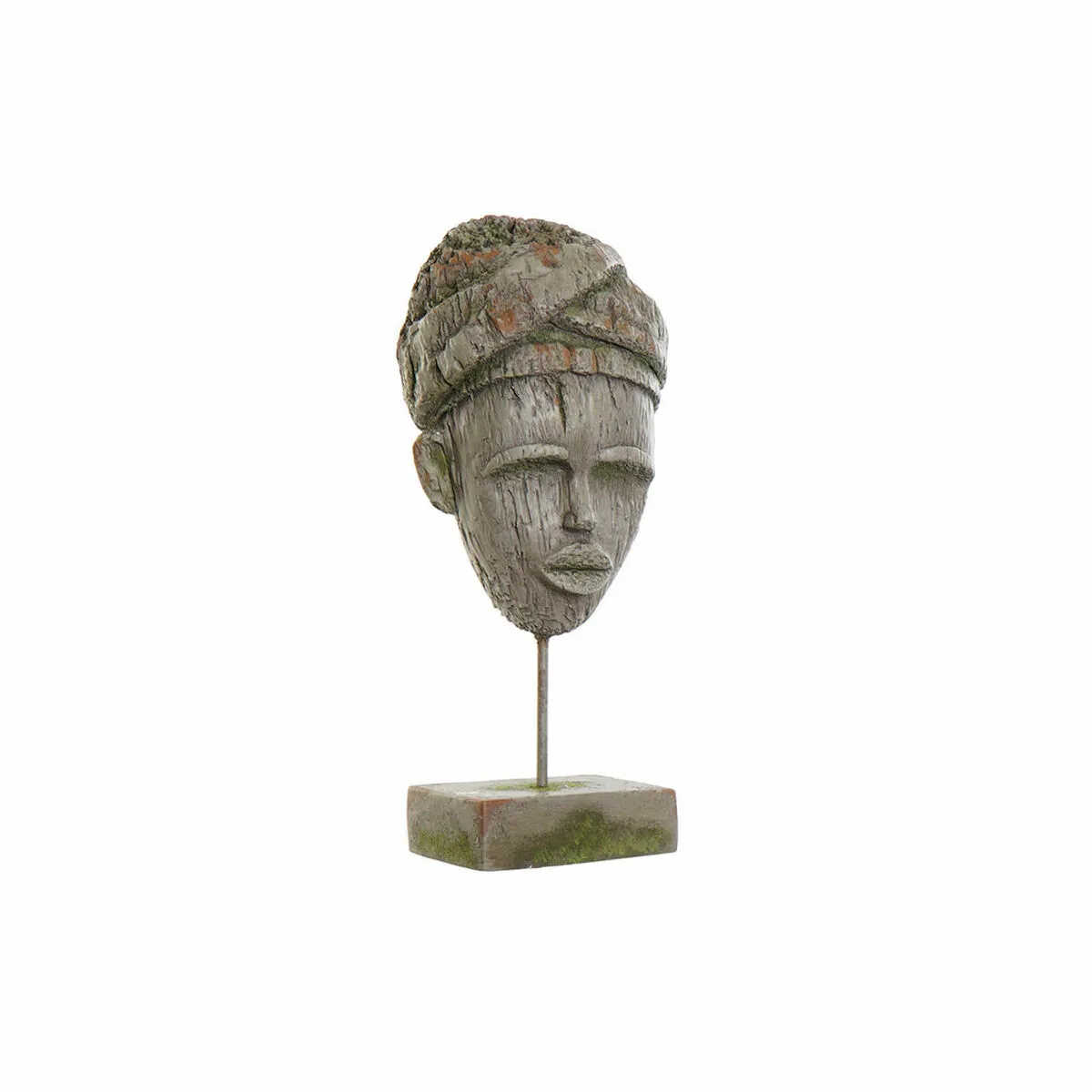 Statua Decorativa DKD Home Decor 24 x 15 x 58 cm Grigio Coloniale Africana