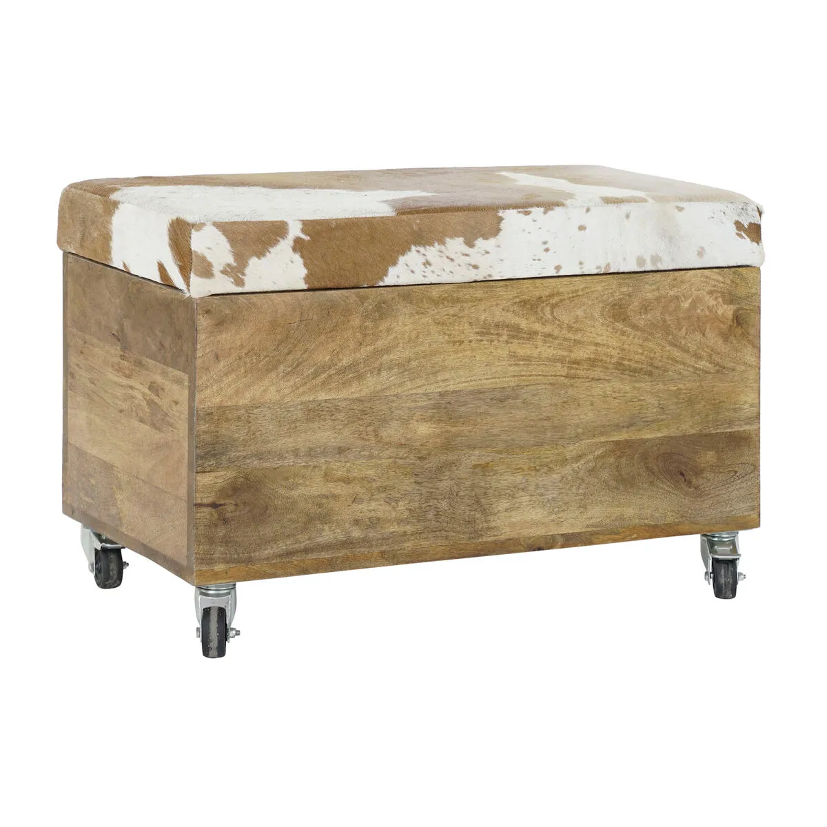 Baule DKD Home Decor Legno Pelle (70 x 35 x 45 cm)