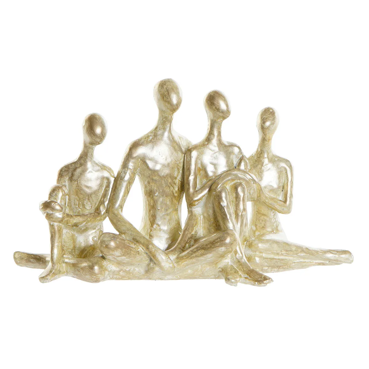 Statua Decorativa DKD Home Decor Dorato Famiglia 21 x 8 x 12 cm