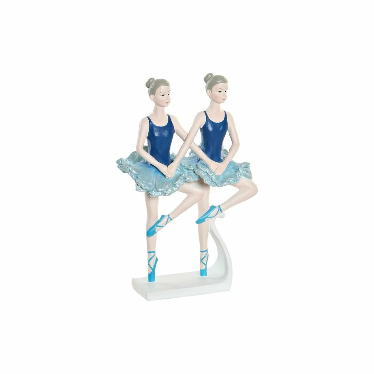 Statua Decorativa DKD Home Decor Azzurro Romantico Ballerina Classica 14 x 7,5 x 21,5 cm