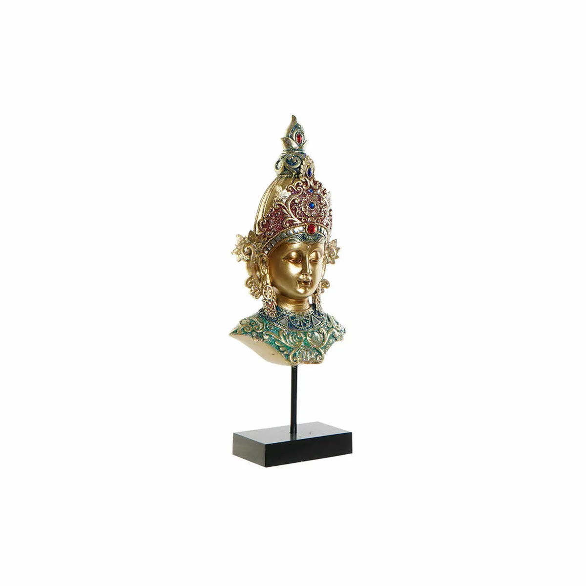 Statua Decorativa DKD Home Decor Multicolore Dorato Buddha Orientale 15 x 7 x 38 cm