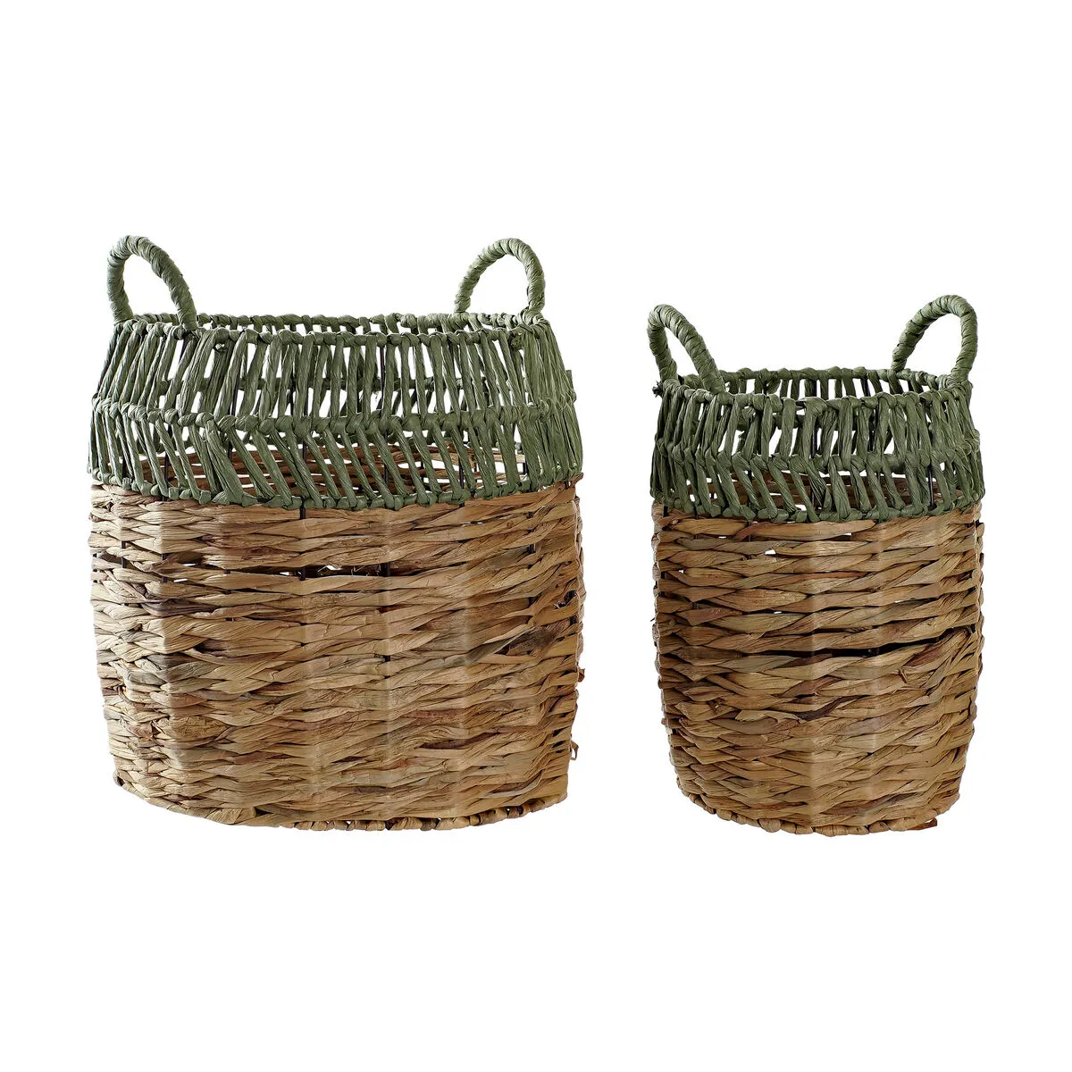 Set di Cestini DKD Home Decor Rattan (33 x 33 x 40 cm)