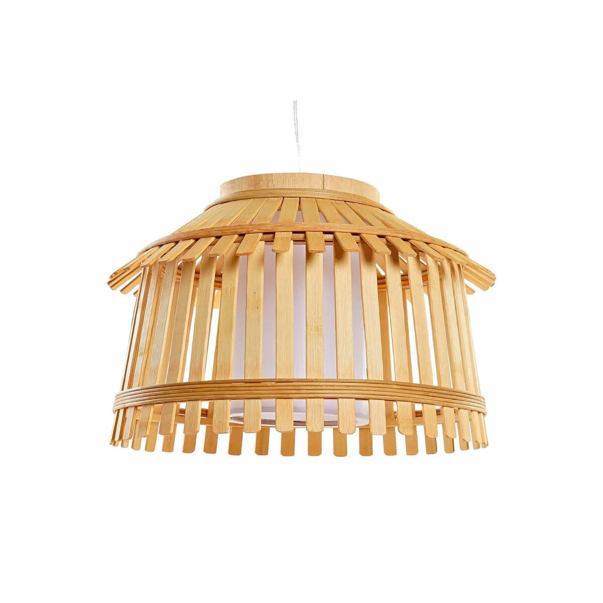 Lampadario DKD Home Decor Marrone Bambù 50 W 43 x 43 x 29 cm