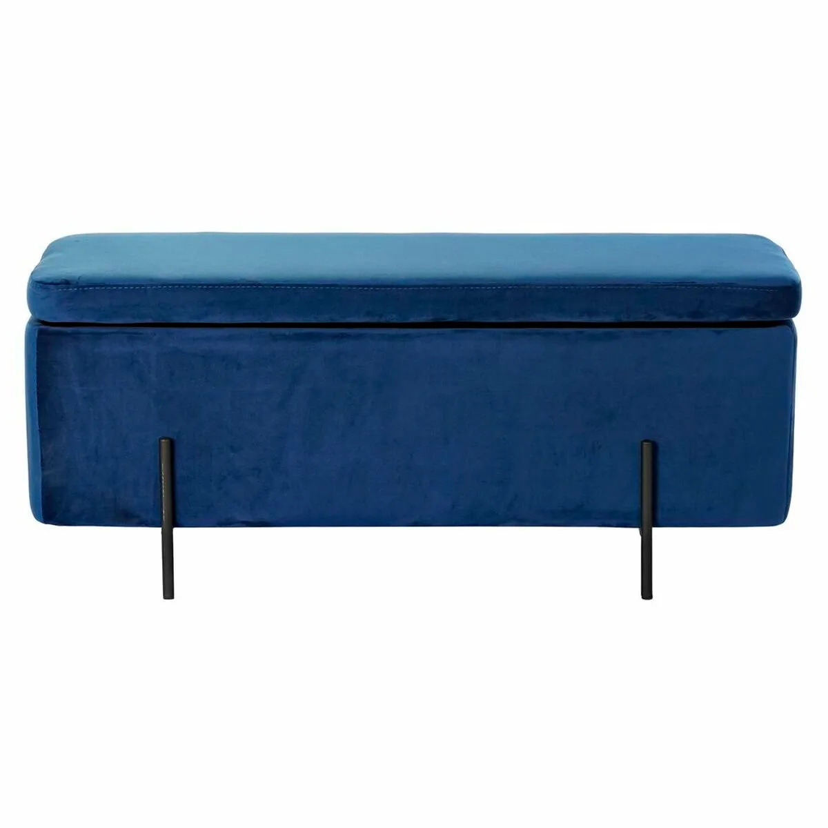 Panca DKD Home Decor   Azzurro Nero Metallo 108 x 46 x 45 cm