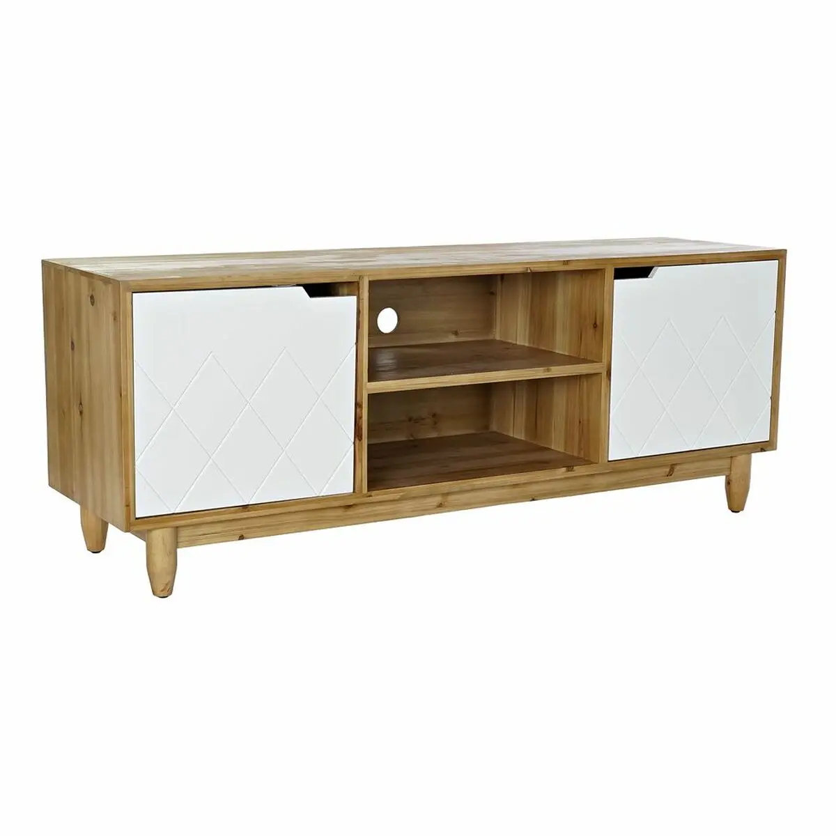 Mobile TV DKD Home Decor Marrone 140 x 38 x 53 cm Abete Bianco