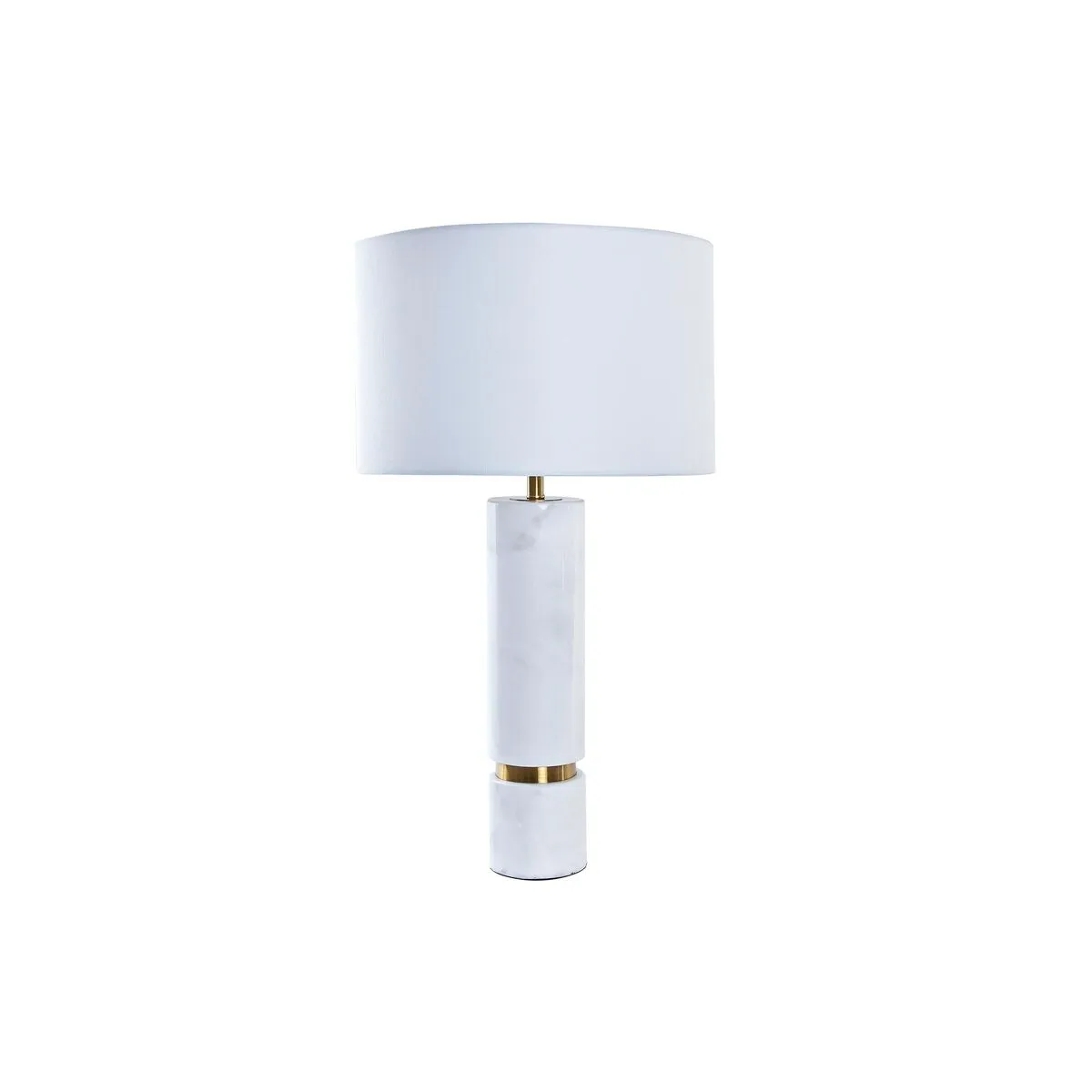 Lampada da tavolo DKD Home Decor Bianco Dorato Metallo Marmo 50 W 220 V 41 x 41 x 76 cm