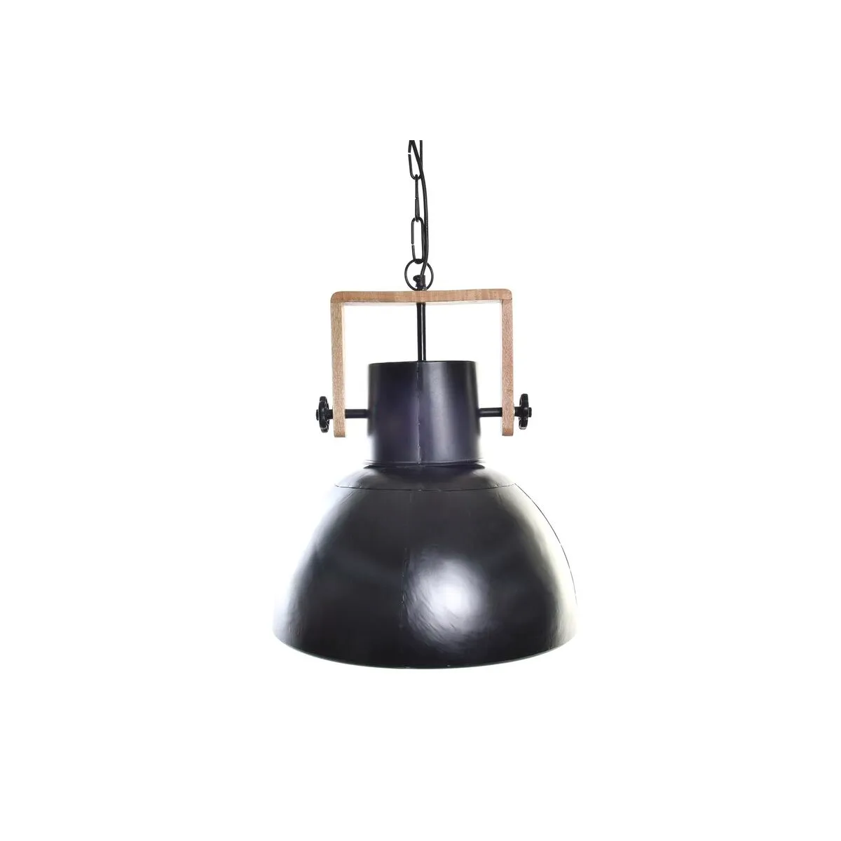 Lampadario DKD Home Decor Marrone Nero Metallo Legno di mango 50 W 40 x 40 x 49 cm